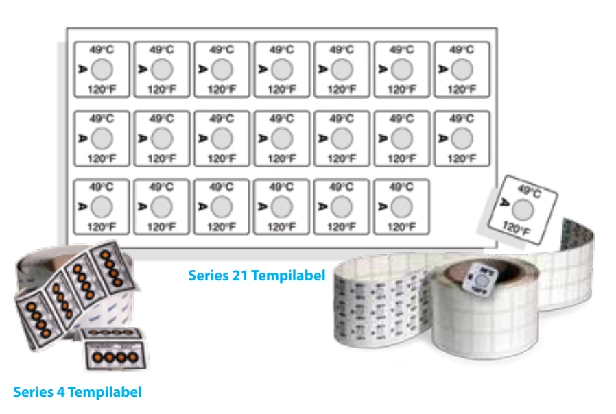 Tempilabel® Series 21 cuộn 1000 nhãn — dùng cho sản xuất lớn