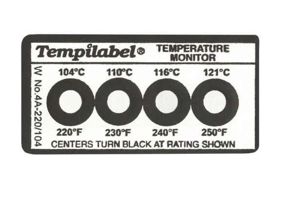 Tempilabel® Series 4 — nhãn dán 4 mức nhiệt độ tự dính